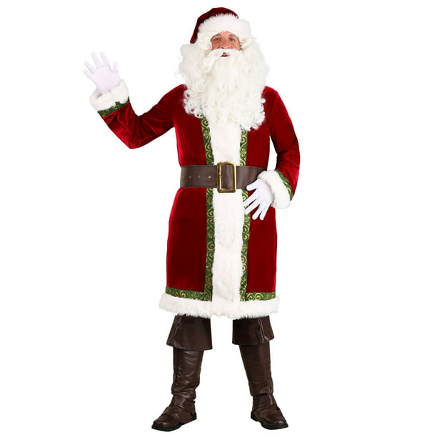 high quality Supreme Santa Claus Suit Set Plush Rental Quality Costume